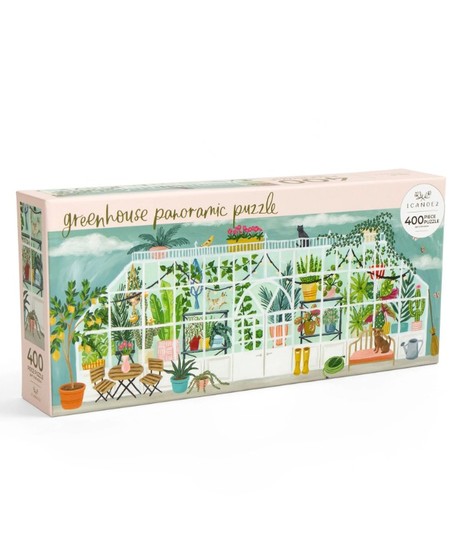 400 PIECE GREENHOUSE PANORAMIC  PUZZLE