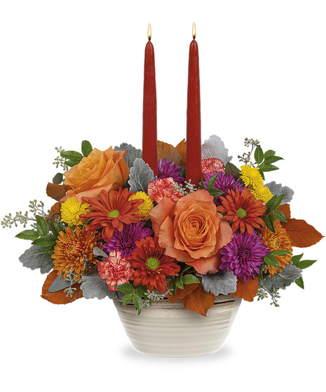 TELEFLORA'S RUSTIC CHIC CENTERPIECE