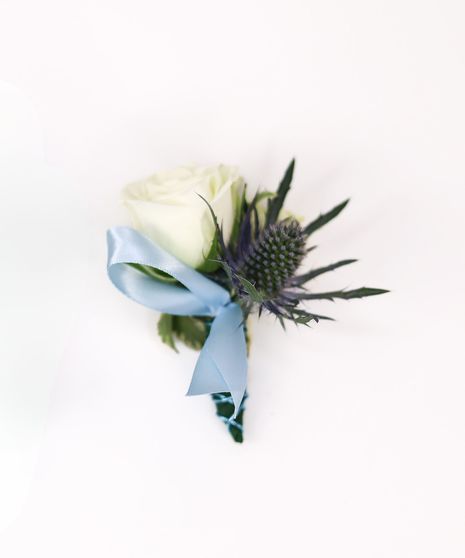 The Blue Moon Boutonniere