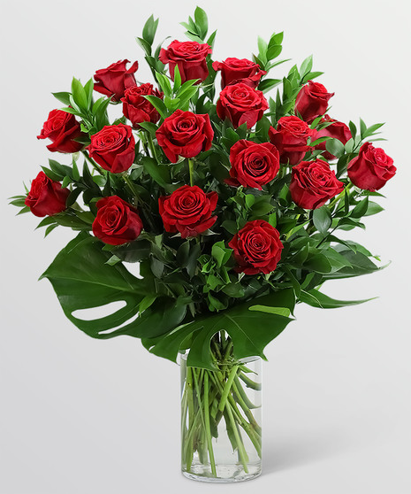 Red Roses with Modern Foliage (18)