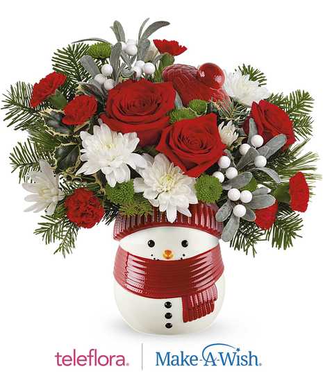 TELEFLORA'S FROSTY WISHES BOUQUET